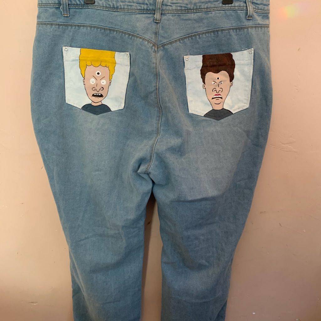 Plus Painted Jeans
